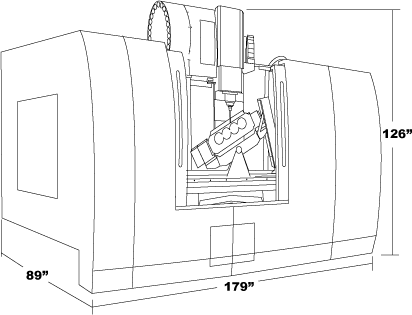 A532 Cylinder Head Porting Machine Footprint